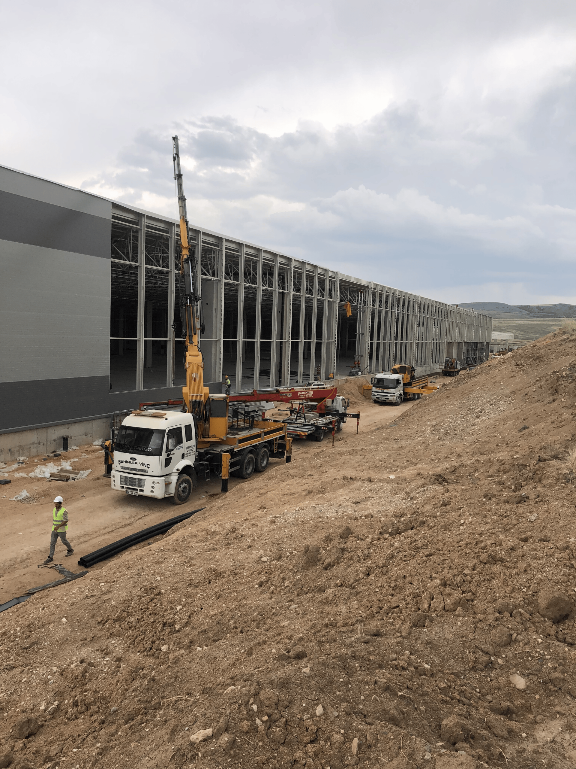 Eskişehir Şişecam Fabrikası Çelik Konstüriksiyon Çalışmalarımız