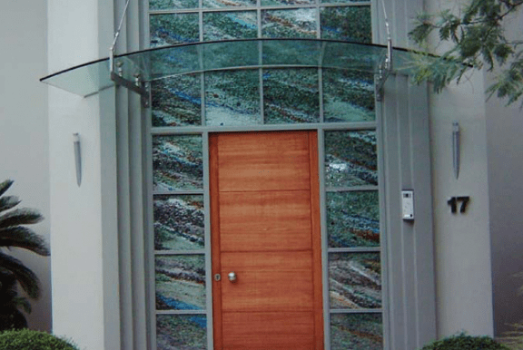 dairesel camlı canopy